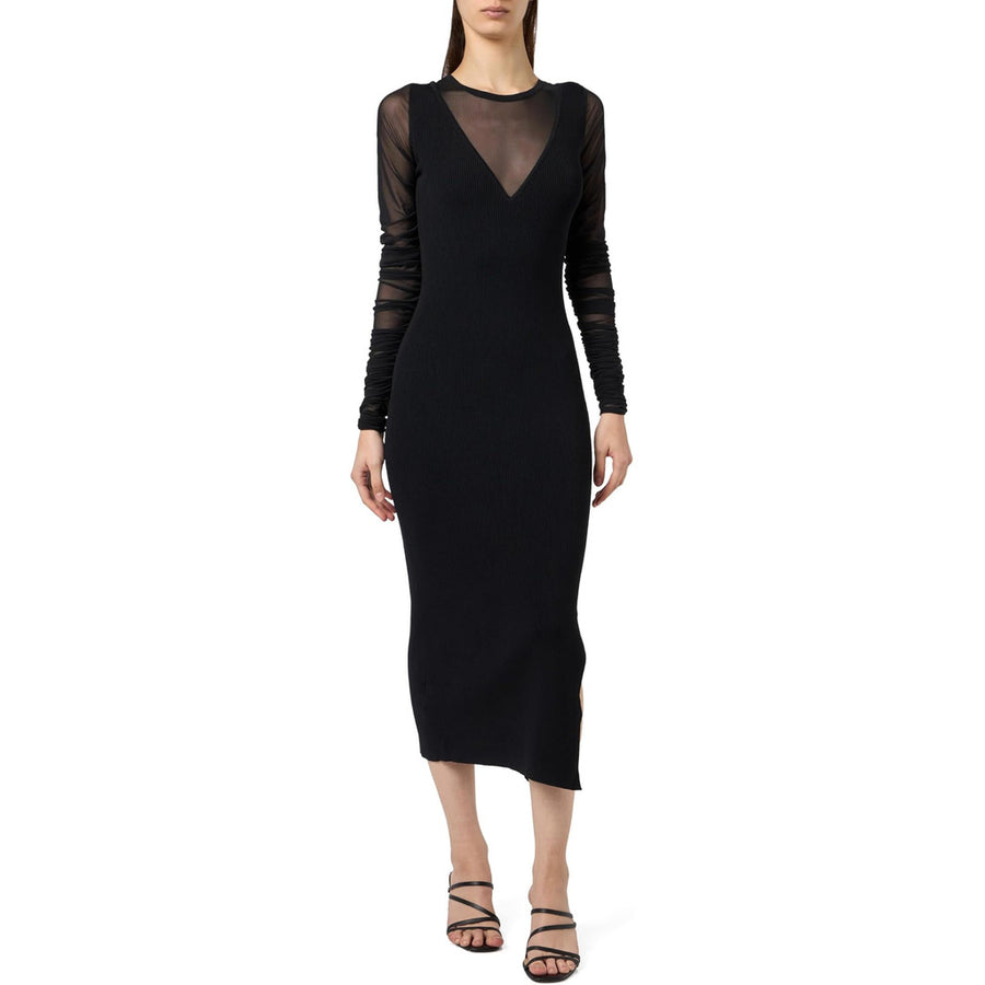 Pinko Bergamotto Tulle Dress in Black
