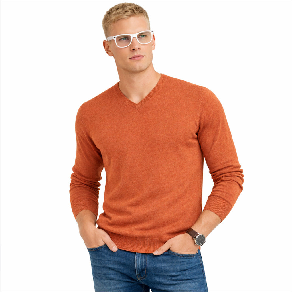 Emilio Romanelli Finezza 12 Cashmere V-Neck Sweater