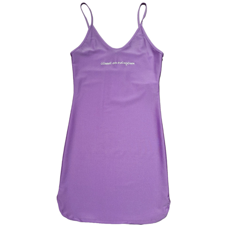 Comme Des Fuckdown Lilac Lycra Dress