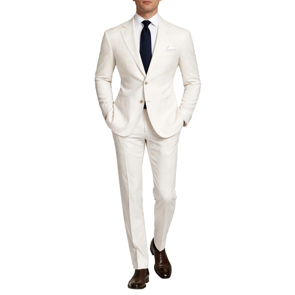 loro piana tessuto - completo misto lana & seta