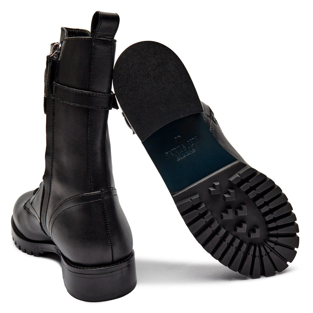 Patrizia Pepe Black Calfskin Ankle Boots