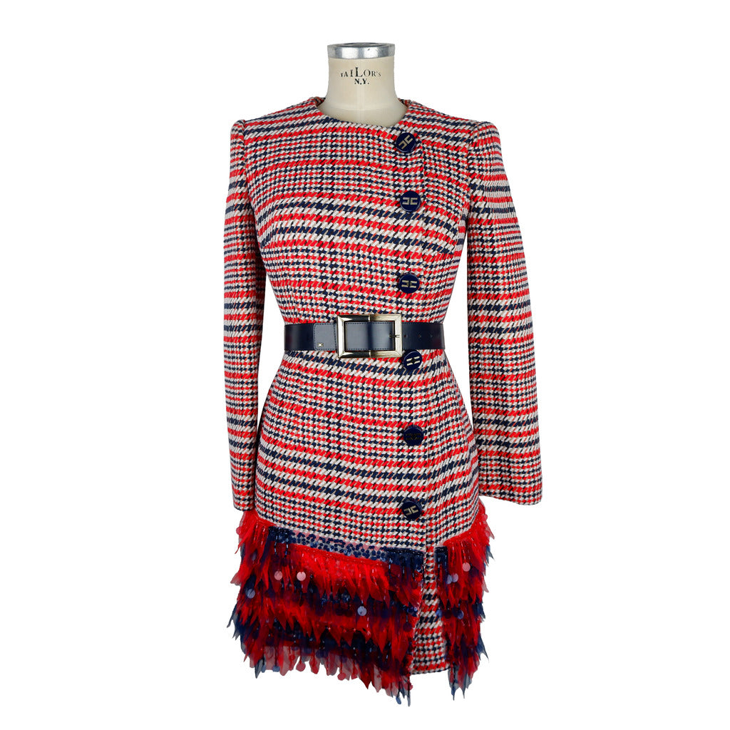 Elisabetta Franchi AB920 red dress, main product view