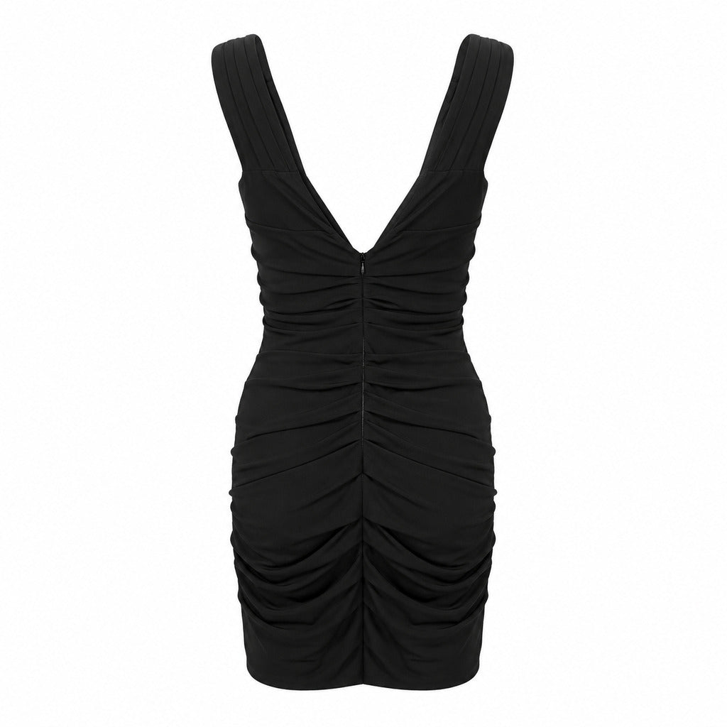 dolce & gabbana - abito drappeggiato corto