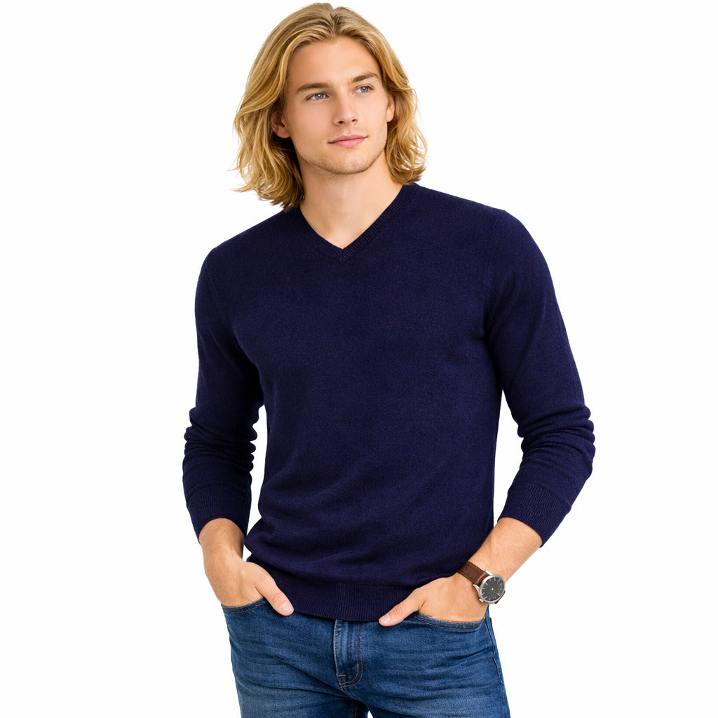 Emilio Romanelli Finezza 12 Cashmere V-Neck Sweater