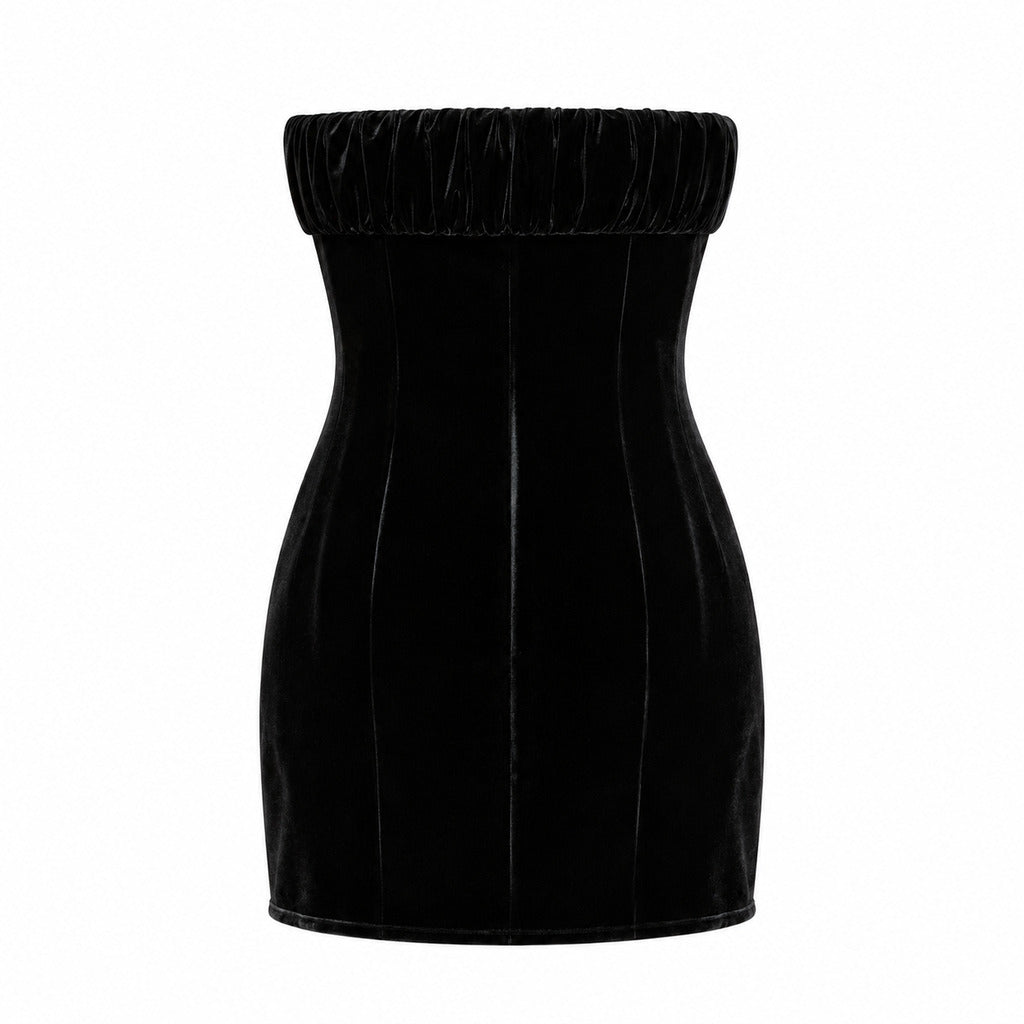 dolce & gabbana - Abito corto in velluto