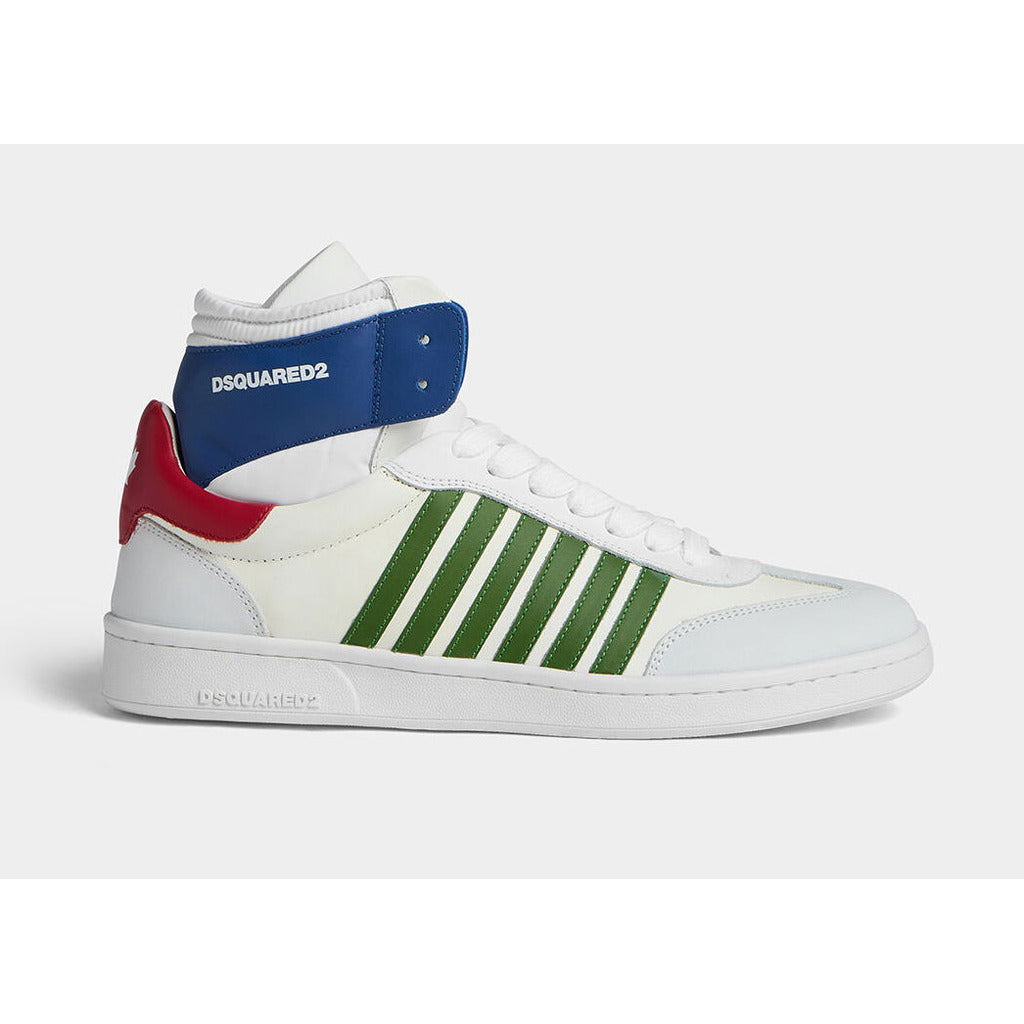dsquared2 2°choice - high boxer sneakers in white, main view