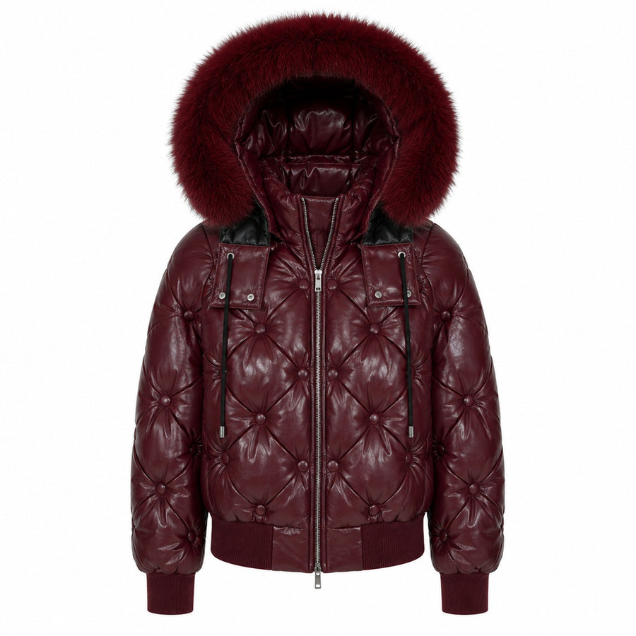 Moose Knuckles Purple Padded Jacket