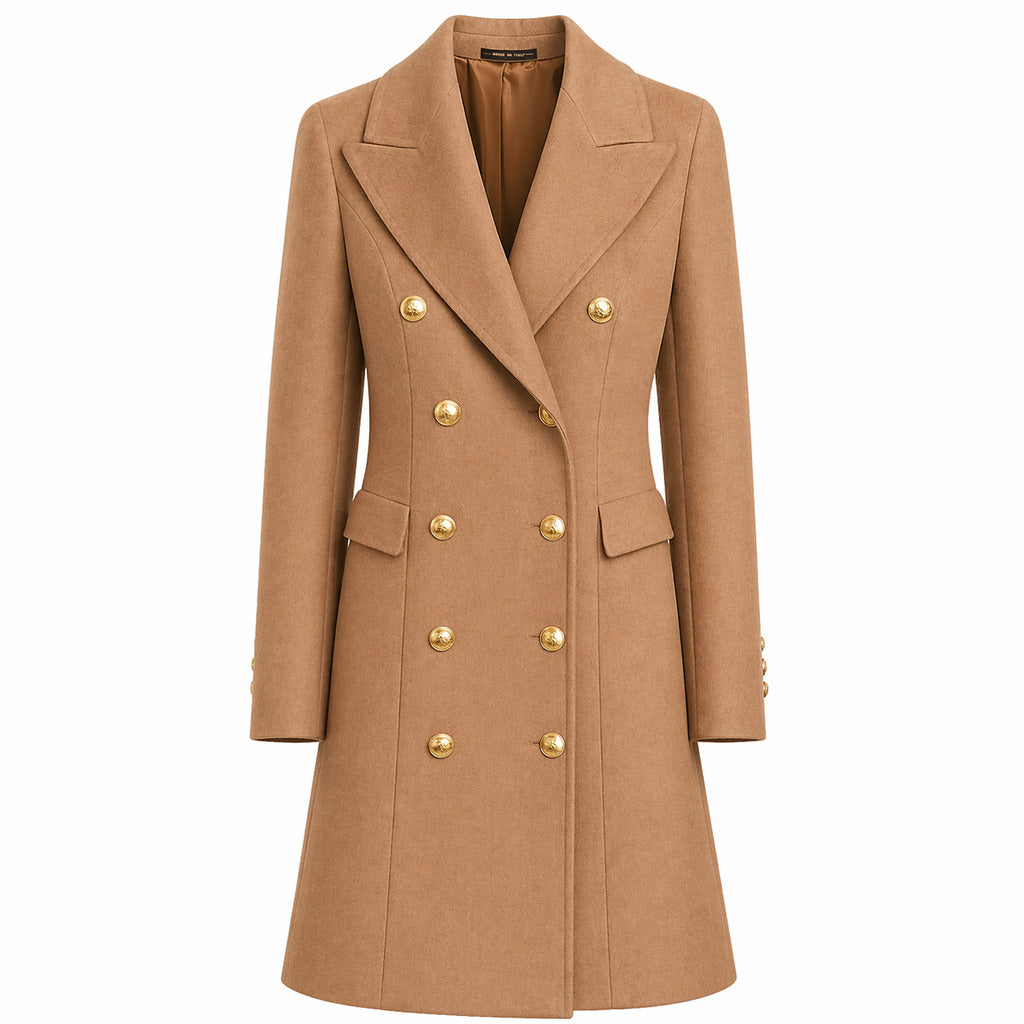 loro piana tessuto - cappotto capolavoro blu