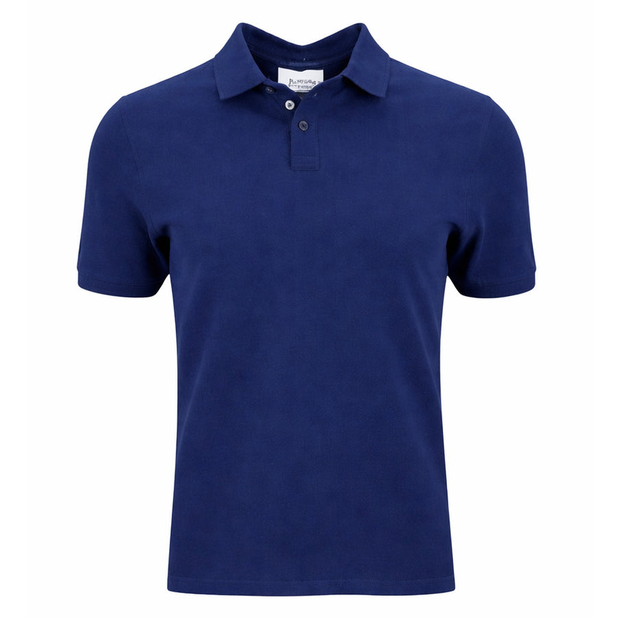 Alpha Studio Piqué Polo Shirt in Blue