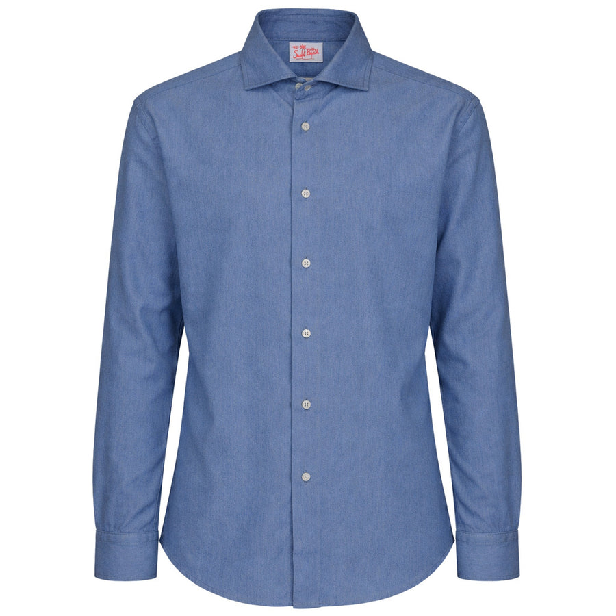 MC2 Saint Barth Denim Shirt in Light Blue
