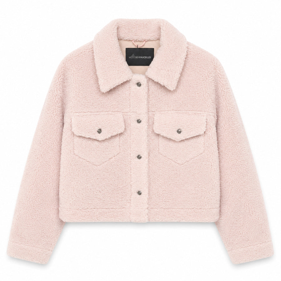 Moose Knuckles Pink Fur Jacket