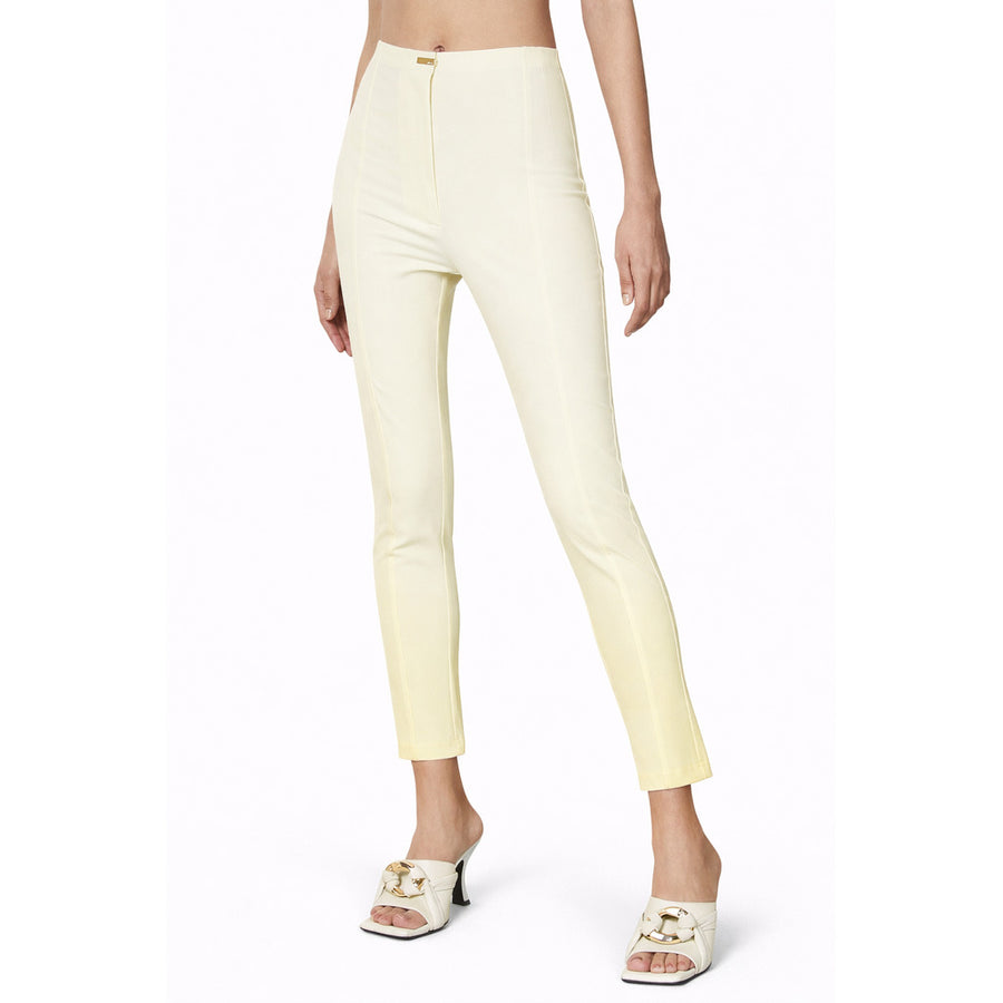 Patrizia Pepe Coconut White Slim Ankle Pants