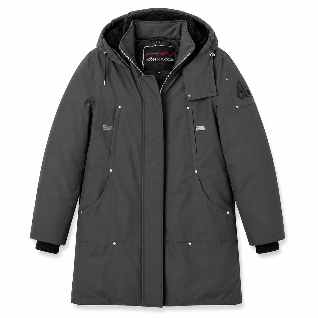Moose Knuckles Grand Metis Grey Padded Jacket