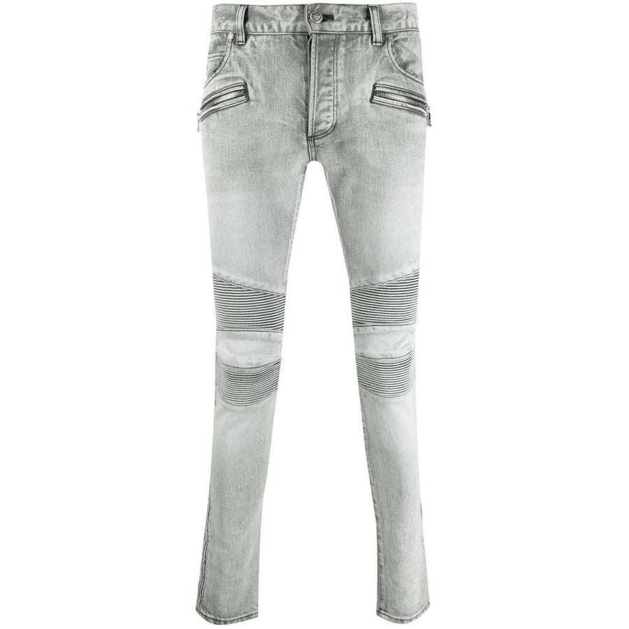 balmain - jeans slim fit grigi