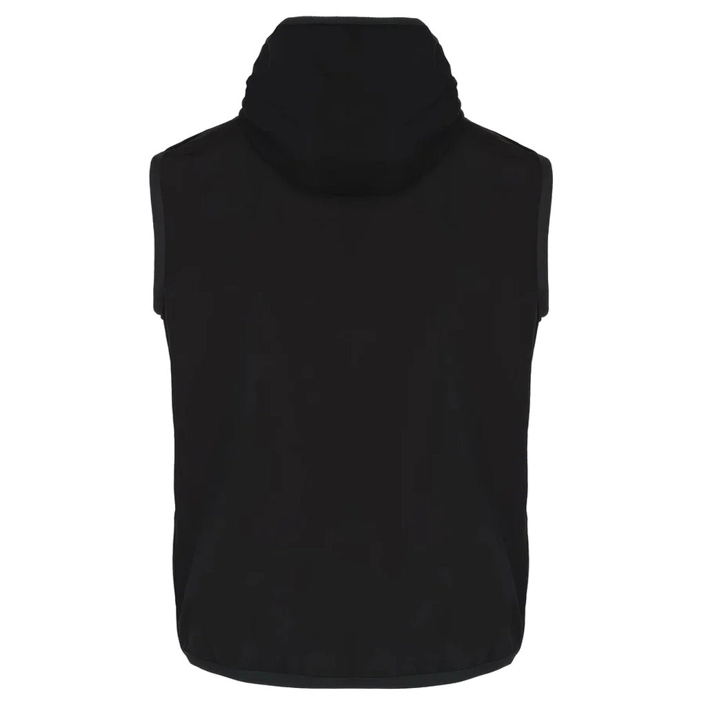 Dolce & Gabbana – black hooded waistcoat – back view showing hood and sleeveless shape
