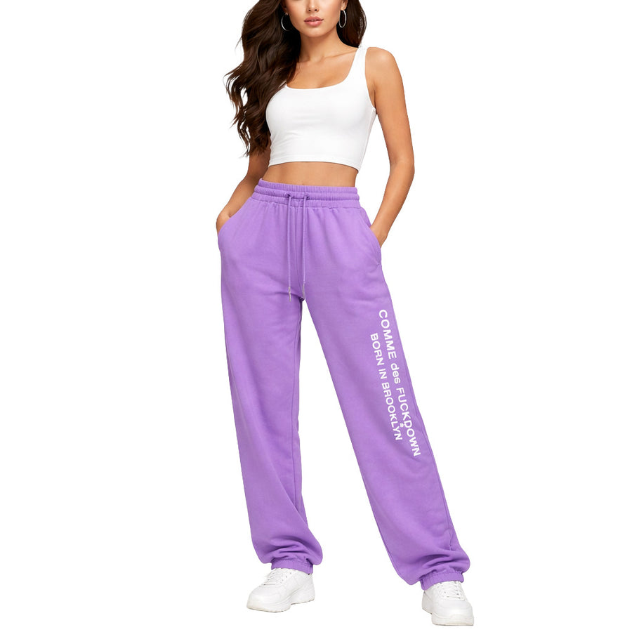 Comme Des Fuckdown Purple Cotton Trousers