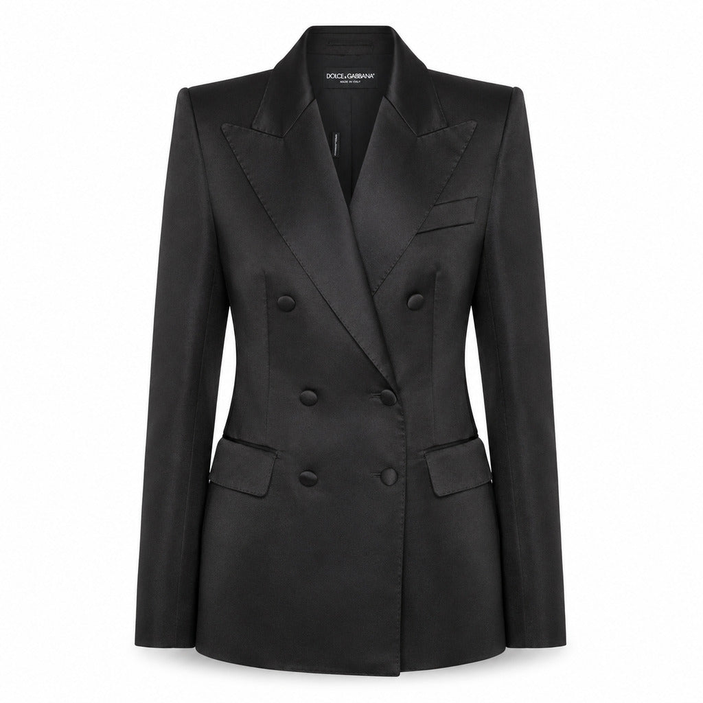 Dolce & Gabbana – black double-breasted jacket – front flat product view