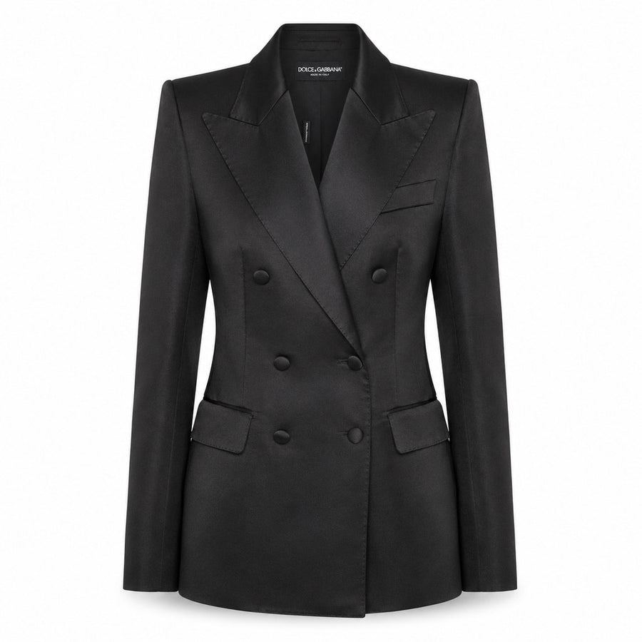 Dolce & Gabbana – black double-breasted jacket – front flat product view