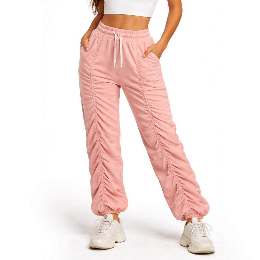 COMME des FUCKDOWN Fleece Trousers in Pink