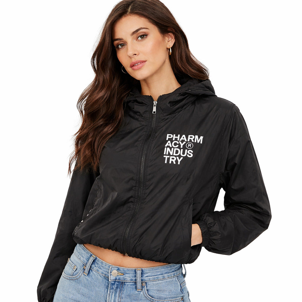 Pharmacy Industry Nylon Hooded Jacket in Black