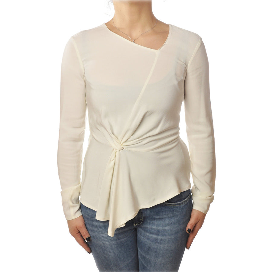 Patrizia Pepe Crisscross-Front Stretch Blouse