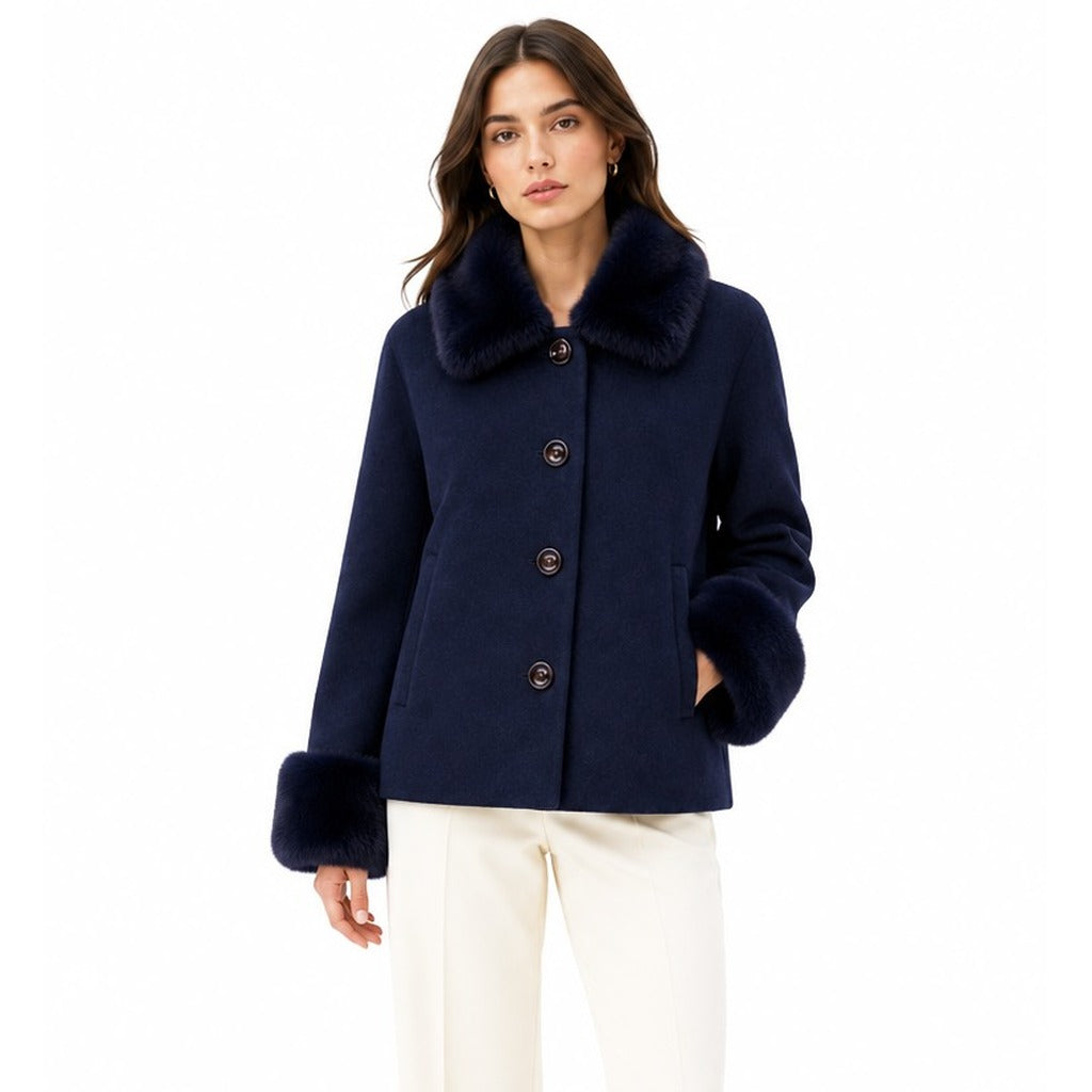 Loro Piana Capolavoro Short Coat in Blue