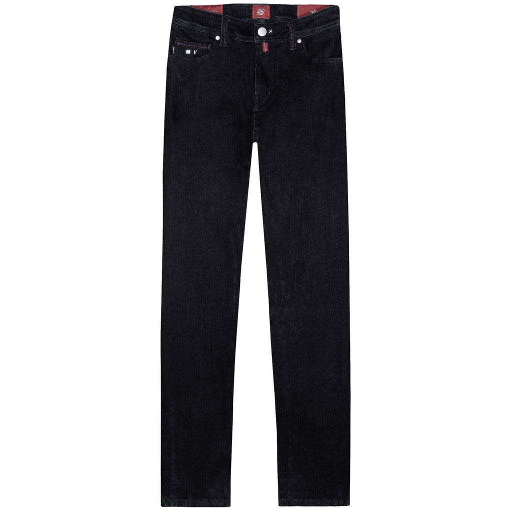 Tramarossa – Michelangelo Zip SS 1Day Jeans in Black – front flat packshot