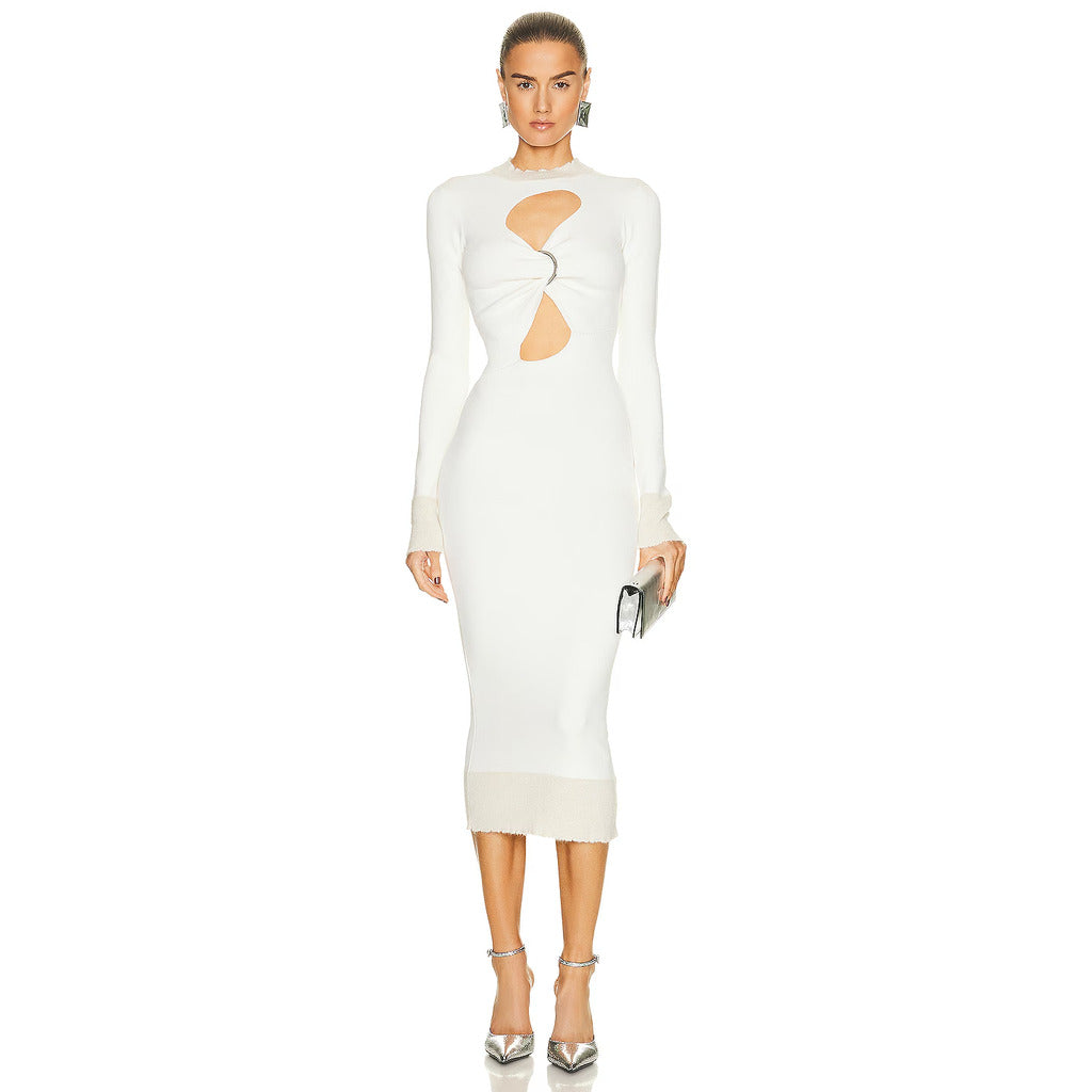 The Attico White Dress