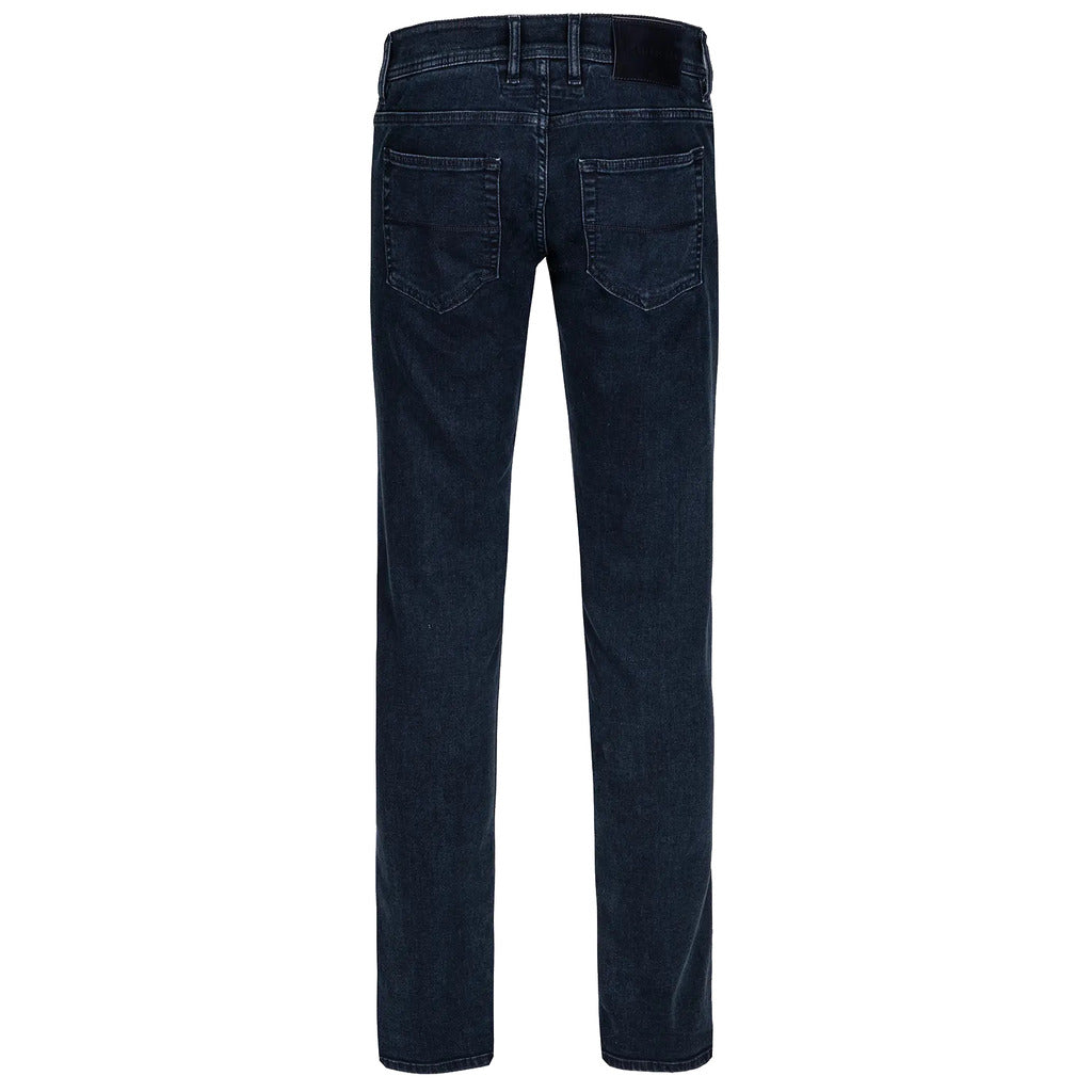 Tramarossa – dark blue jeans – full-length back view showing two patch pockets