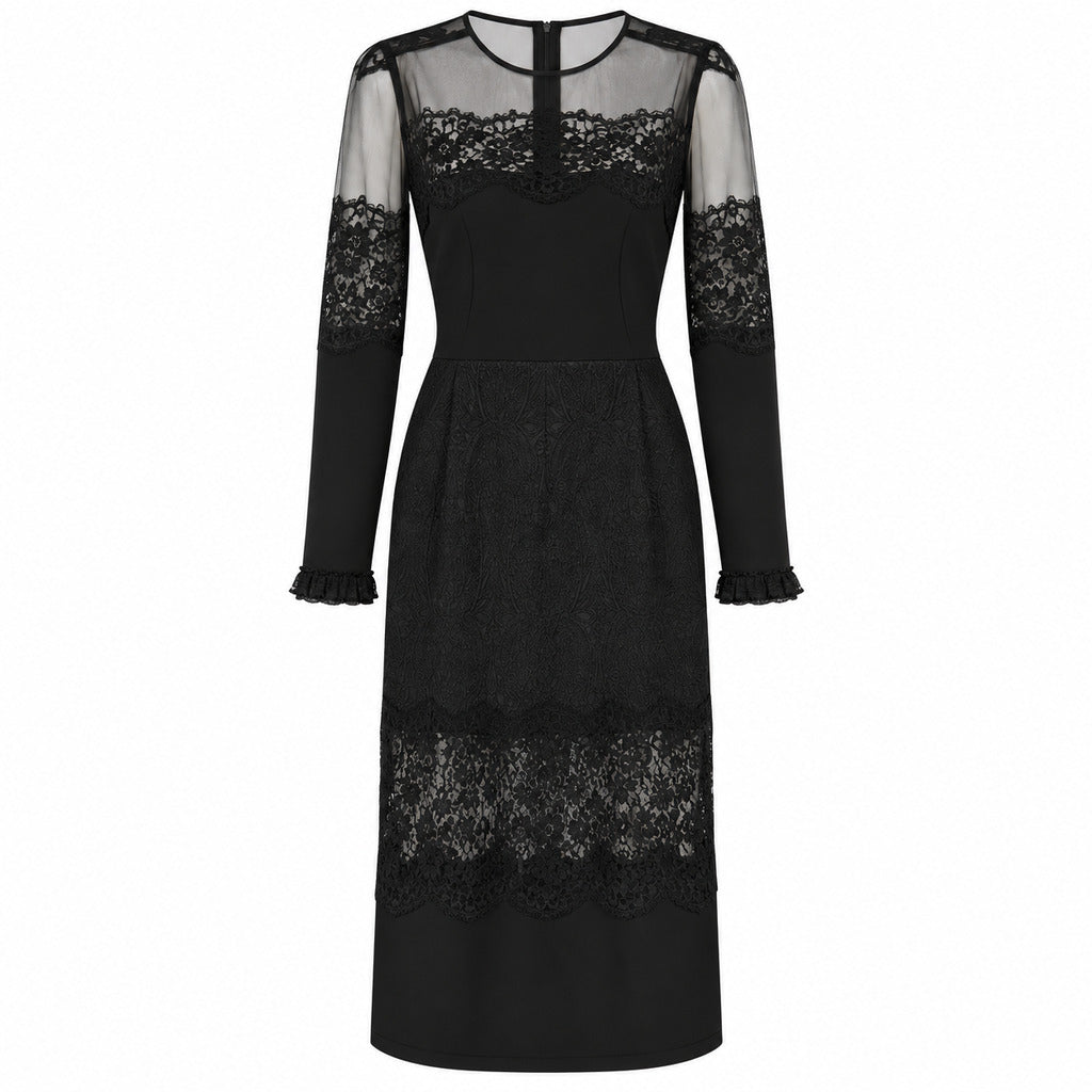 dolce & gabbana - abito lungo in pizzo