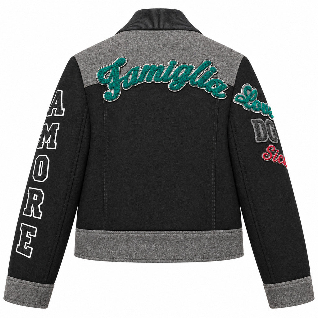 dolce & gabbana - bomber lana dg famiglia