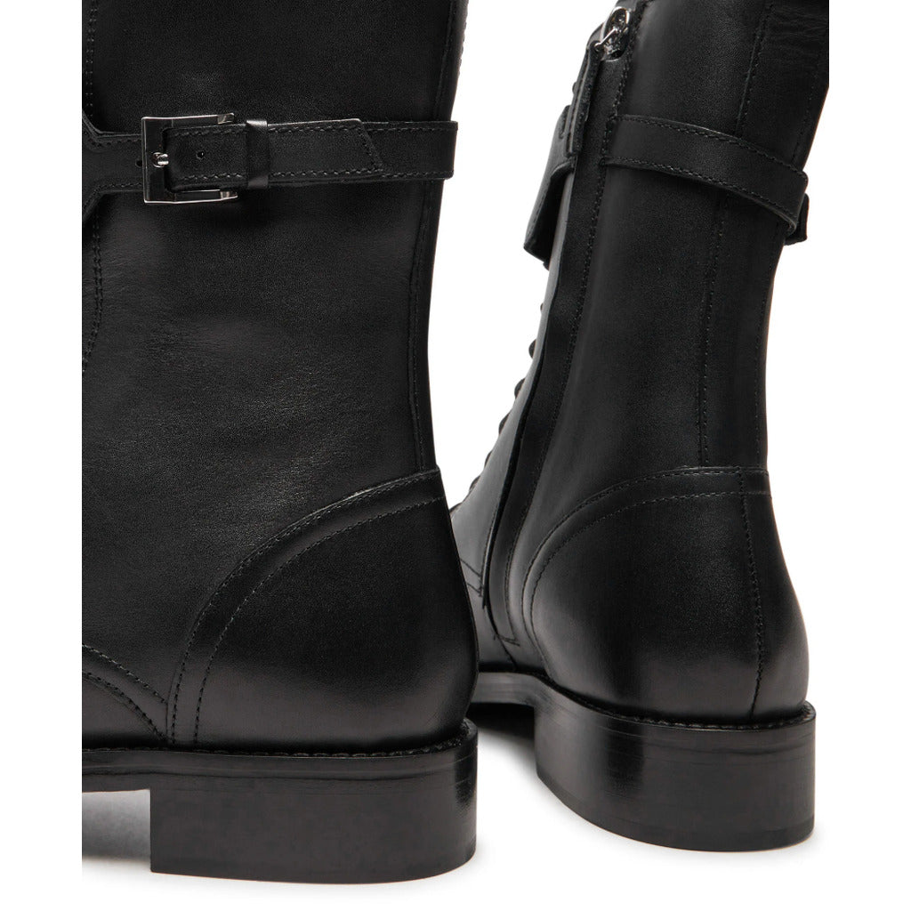 Patrizia Pepe Black Calfskin Ankle Boots