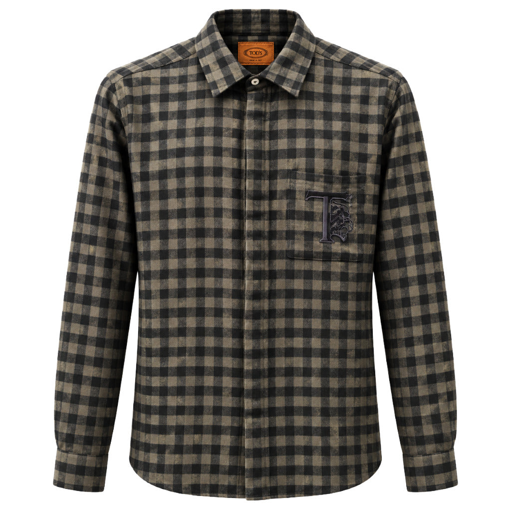 tods - camicia quadretti logata