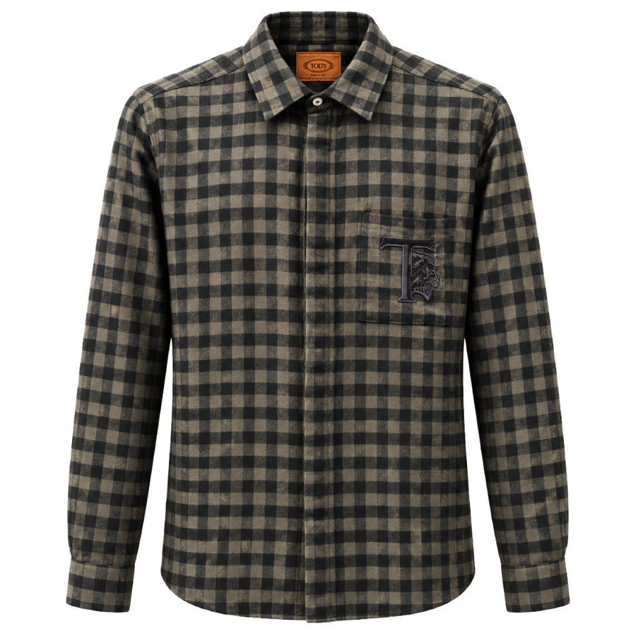 tods - camicia quadretti logata