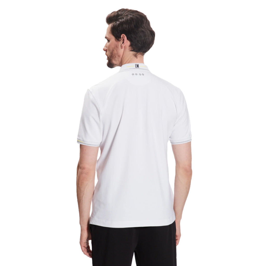 La Martina polo jersey Silky Fini in white, alternate product view