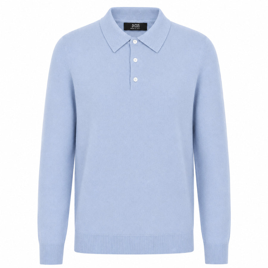 alpha studio - polo seta e cashmere
