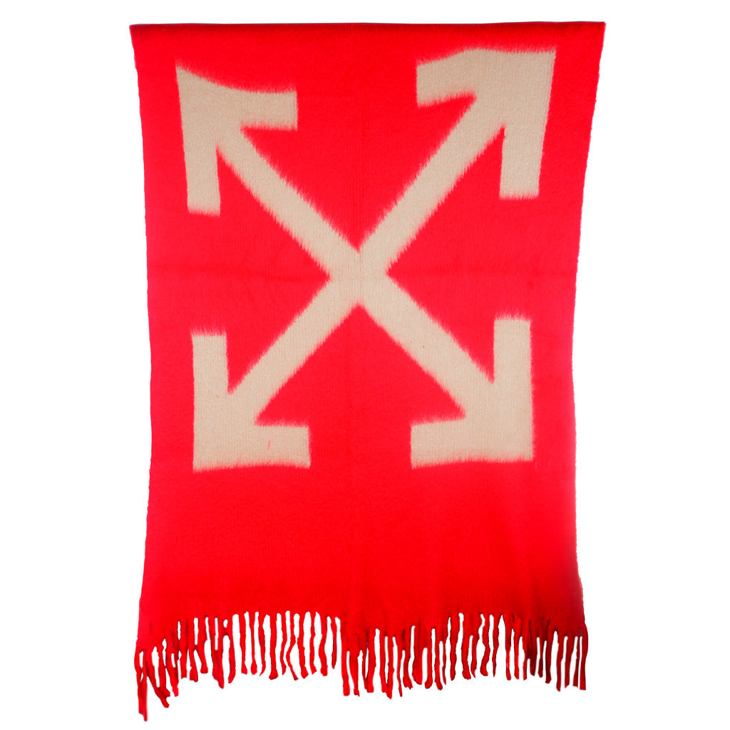 off-white - HOME BLANKET red blanket, main view