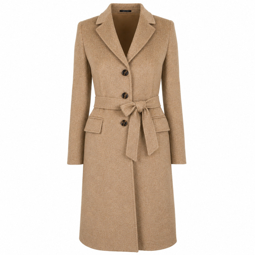 loro piana tessuto - cappotto capolavoro marrone