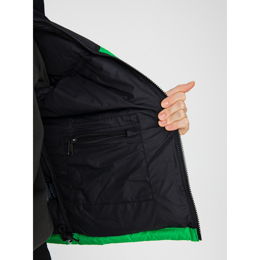The North Face – 96 Retro Nuptse green puffer jacket – inside zip pocket