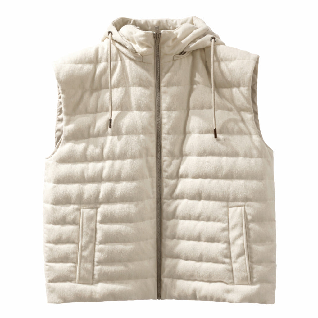 Herno Quilted Vest in White