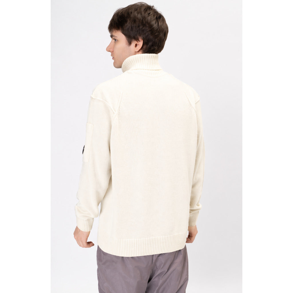 C.P. Company Lambswool Turtleneck Sweater in White