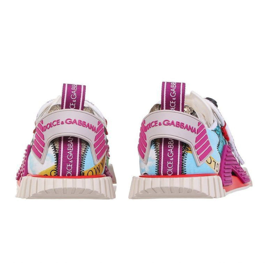 dolce & gabbana - sneaker bassa patch multi