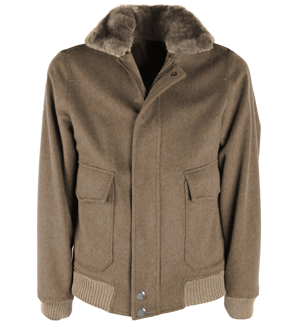loro piana tessuto - BOMBER COAT HAZELNUT