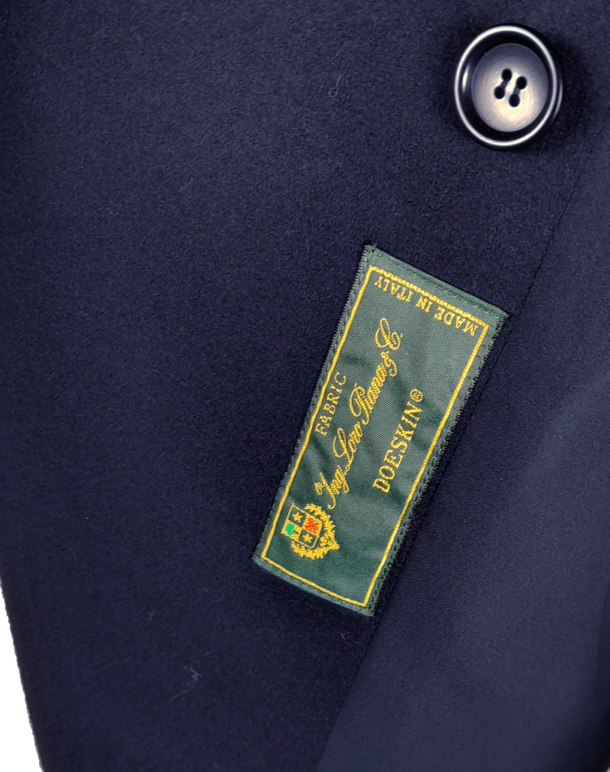 Loro Piana Tessuto Classic Jacket Blue 100% Virgin Wool