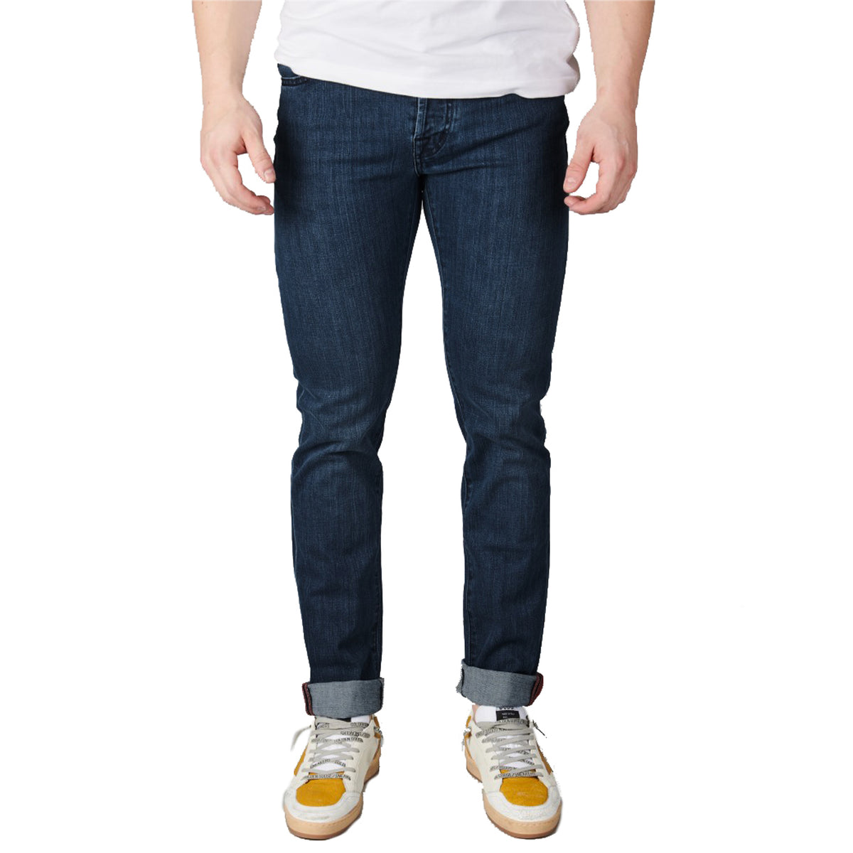 Tramarossa Jeans Blue Stretch Cotton Leonardo Buttons