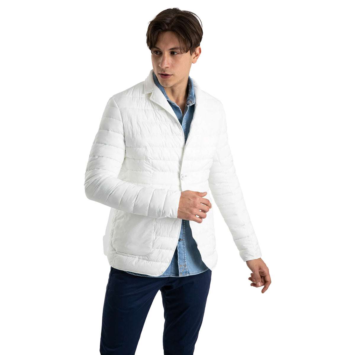 Herno Down Jacket White 100% Polyamide In-Tech