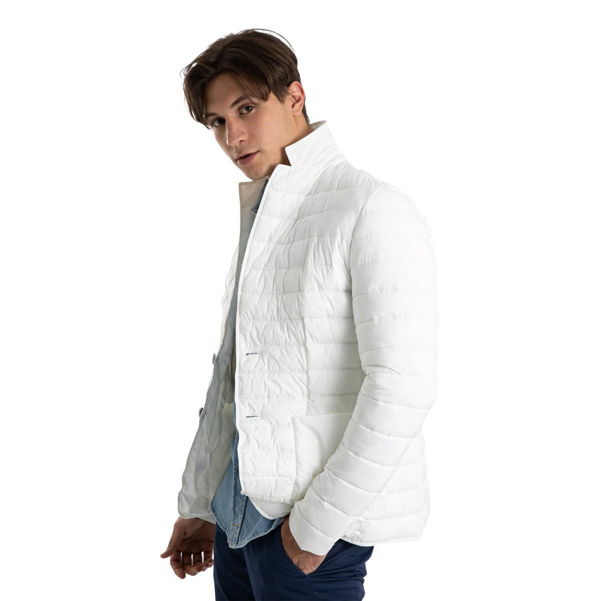 Herno Down Jacket White 100% Polyamide In-Tech