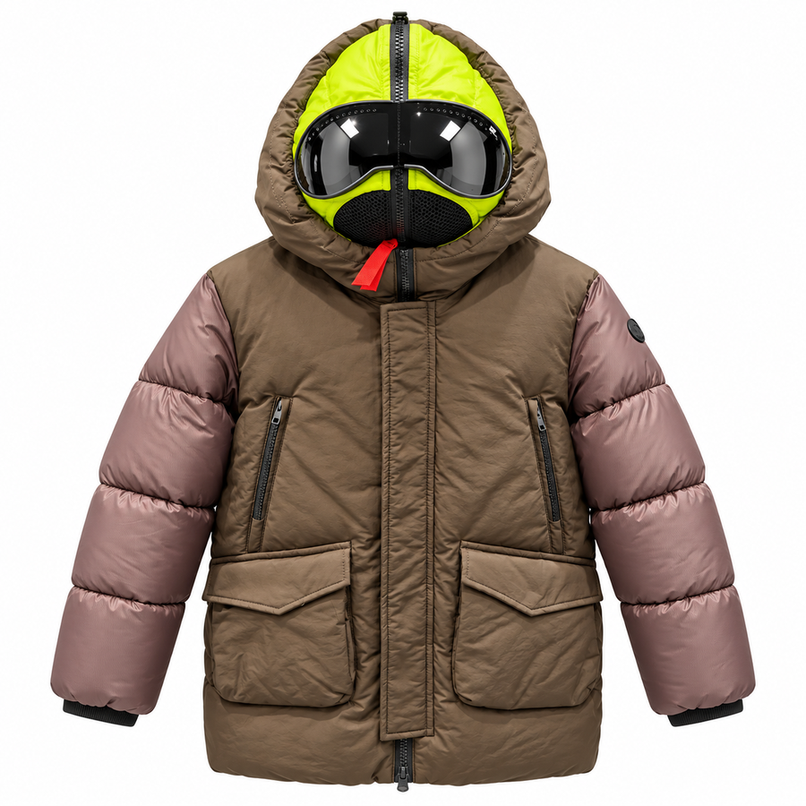 AI-Riders Jacket Brown 100% Nylon