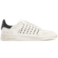 Boxer-sneakers van wit kalfsleer