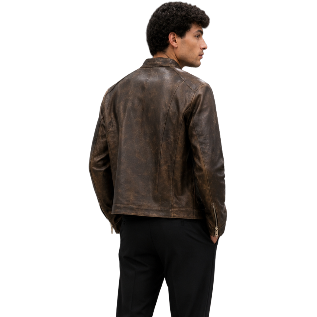 Dolce & Gabbana brown leather jacket, image 2 of 2